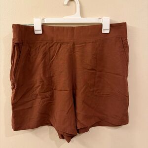 Chocolate Brown Pull On Shorts